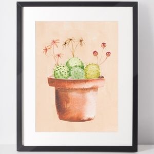 Wall Art Boho Nature Plants Print Illustration Unframed